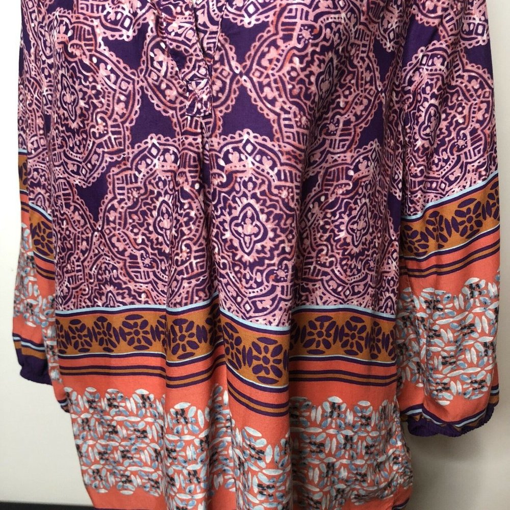 Beach Lunch Lounge M Medallion Pullover Purple Cor - Picture 4 of 9